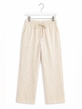 Bruno Men’s Cream Linen Blend Drawstring Pants Size Large